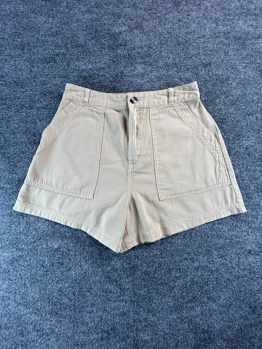 Universal Thread WM Size 2 Beige Utility Shorts High Rise Casual Pocket Shorts